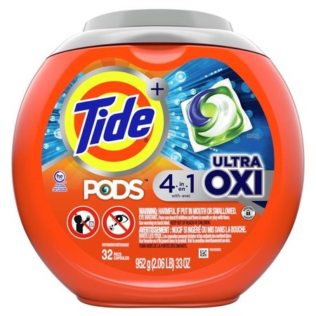 9 ELEMENTS Tide Ultra Oxi Original Scent Laundry Detergent Pod 32 pk 75073